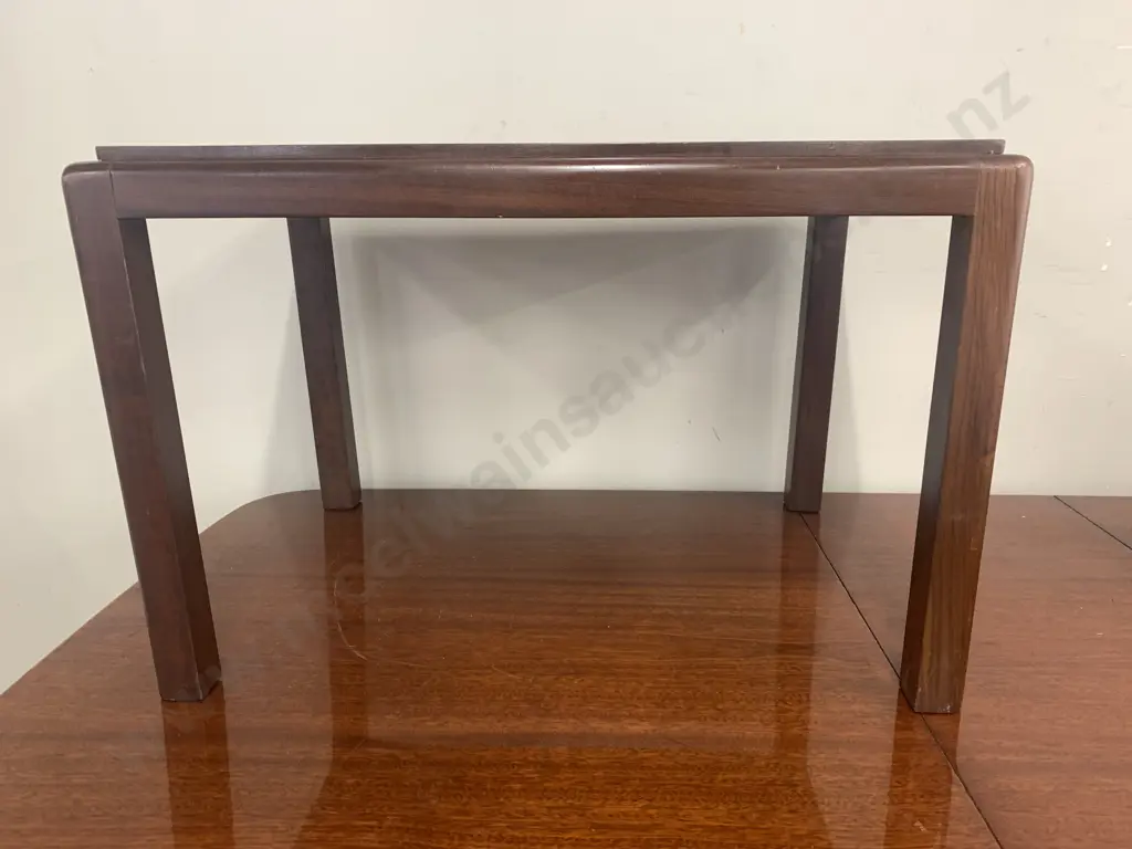 Vintage Wooden Dark Stained Rectangular Occasional Table H47cm,W73cm, D53cm. Image 1++
