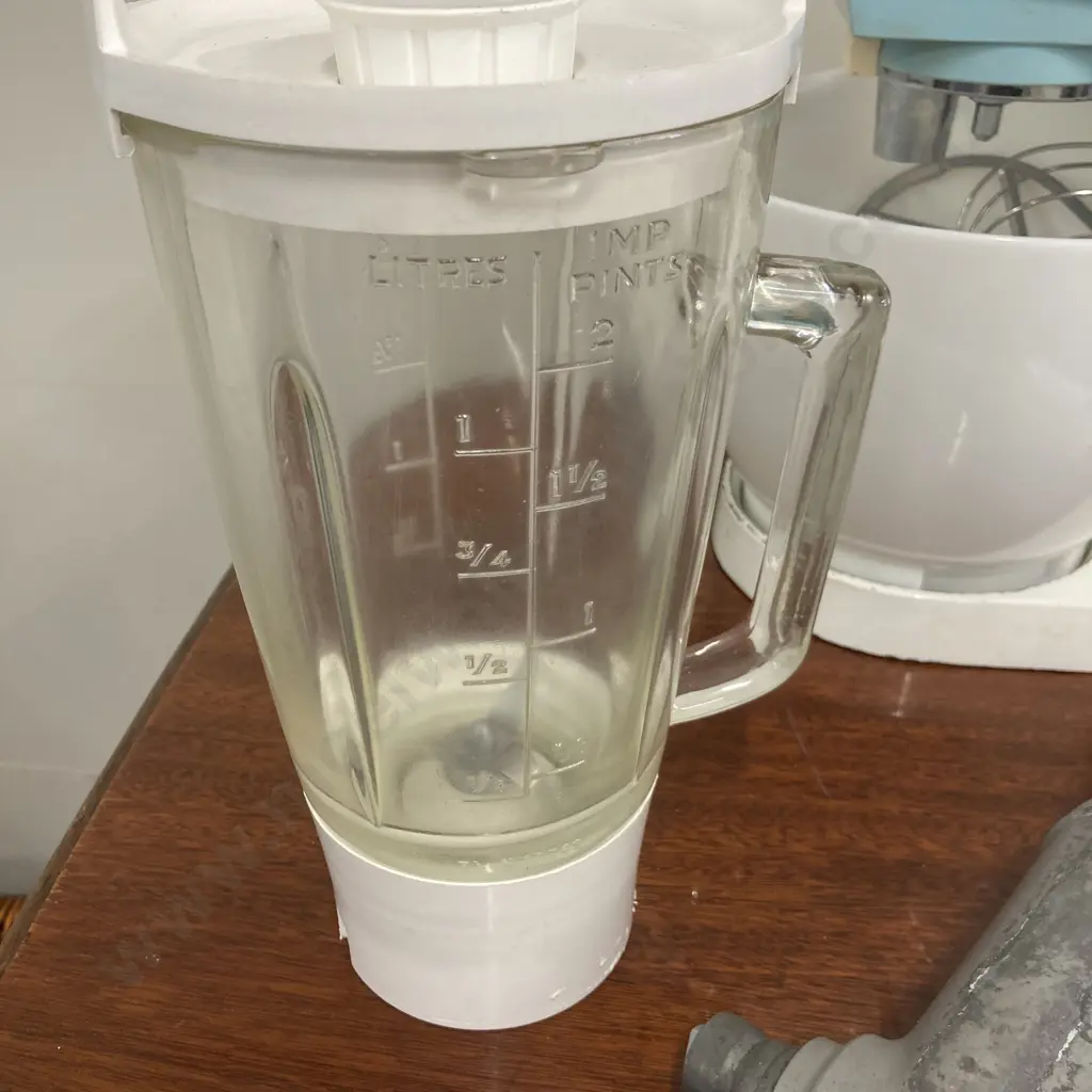 Vintage Kenwood Chef Mixer, Bowl, Liquidiser / Blender, Juicer, Mincer Which Is Incomplete, Model A701A Image 1++