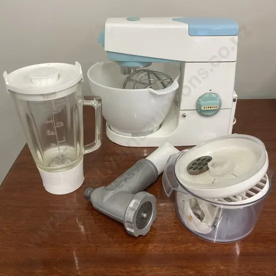 Vintage Kenwood Chef Mixer, Bowl, Liquidiser / Blender, Juicer, Mincer Which Is Incomplete, Model A701A