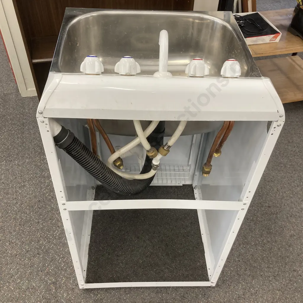 Robinhood Supertub With Waste & Taps, H89.5cm at Front, W55.8 D56cm Image 1++