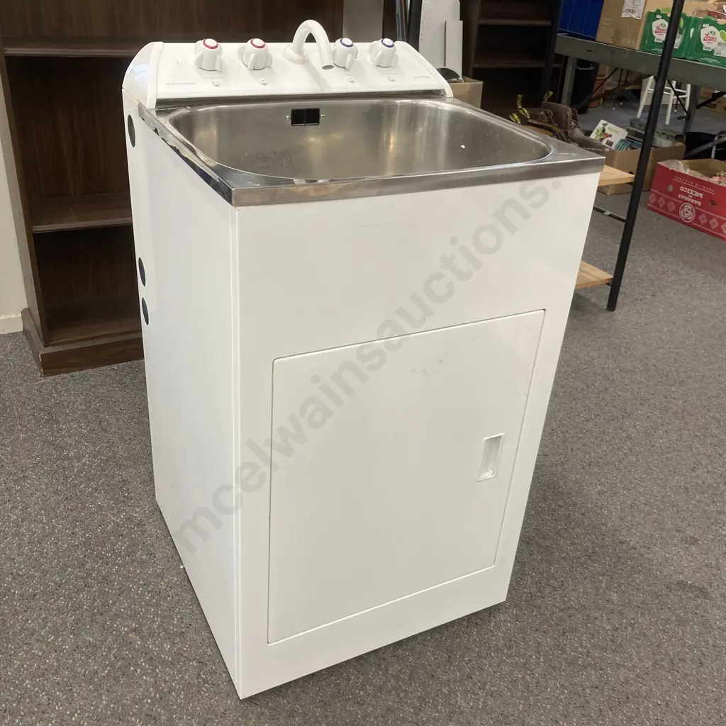Robinhood Supertub With Waste & Taps, H89.5cm at Front, W55.8 D56cm Image 1++