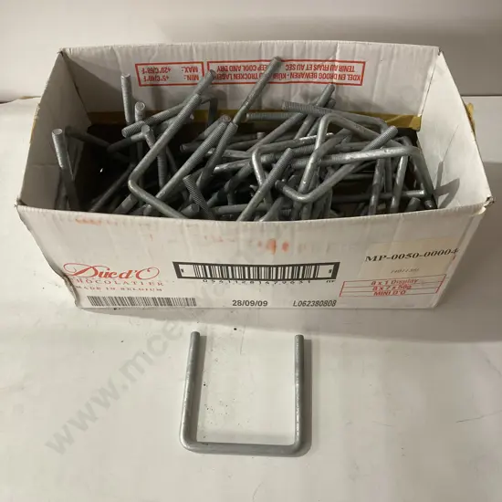 Box of Galvanised U-Bolts, 12 x 12cm
