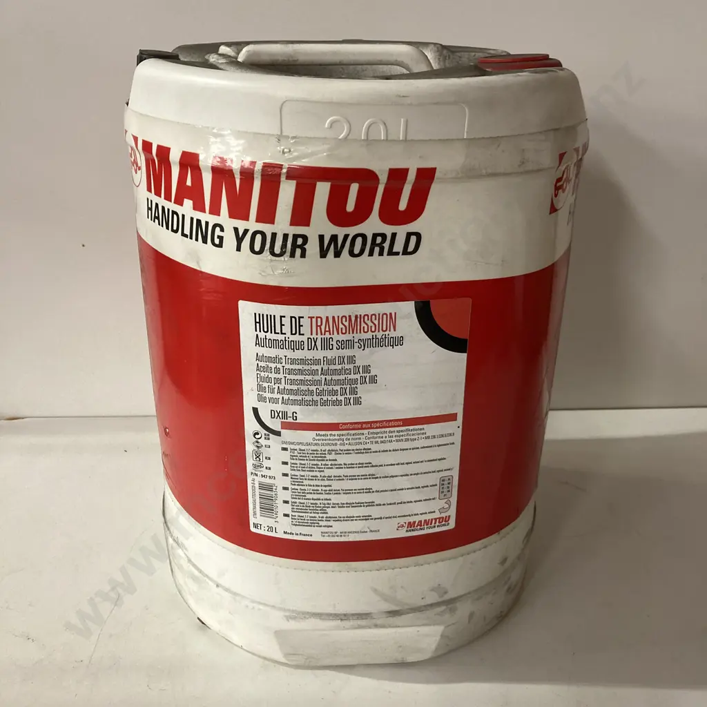 20 Litre Manitou Automatic Transmission Fluid DX 111G Image 1++