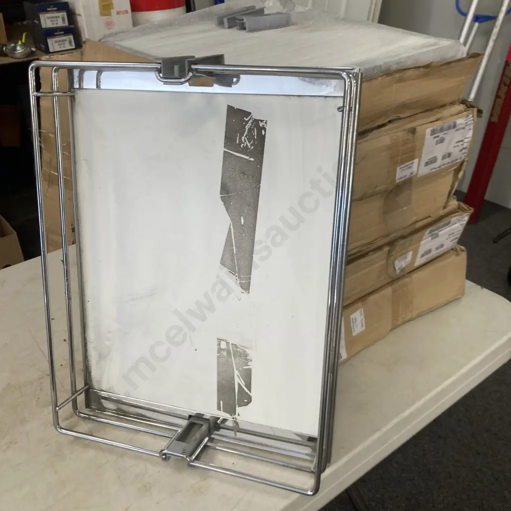 Lot of 6 Weiss Shelves, ES-HSA-KORB 350*458 Prem U1011 Chrom Image 1++