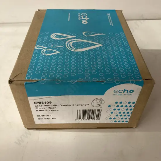 New Methven Echo Shower Mixer Minimalist With Diverter Chrome EM8109 Mains Pressure