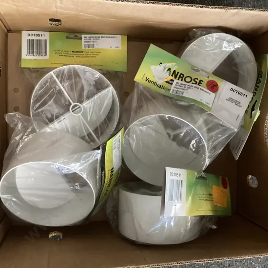Box Lot 5 Manrose SM 150mm Inline Back Draught Shutters