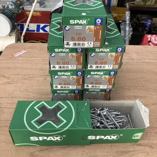 Lot of 8 Spax Delta-Seal 6x80 x 100