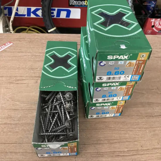 Lot of 4 Spax Delta-Seal 8x80 x 50