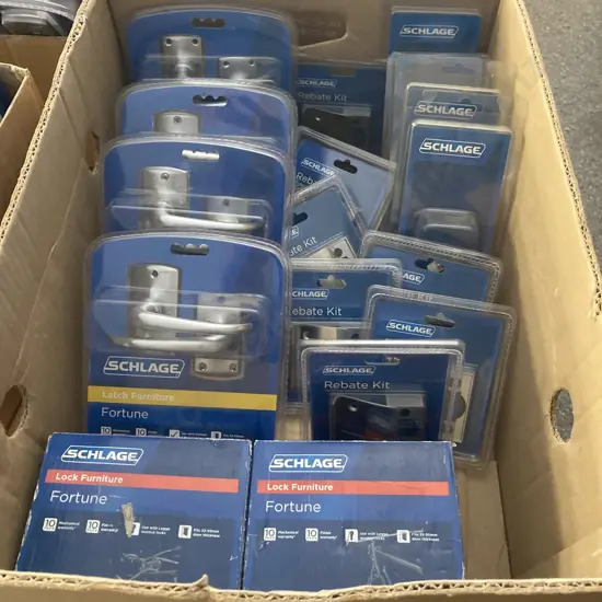 Lot of Schlage Latch Furniture Fortune, Rebate Kits & Roller Latches