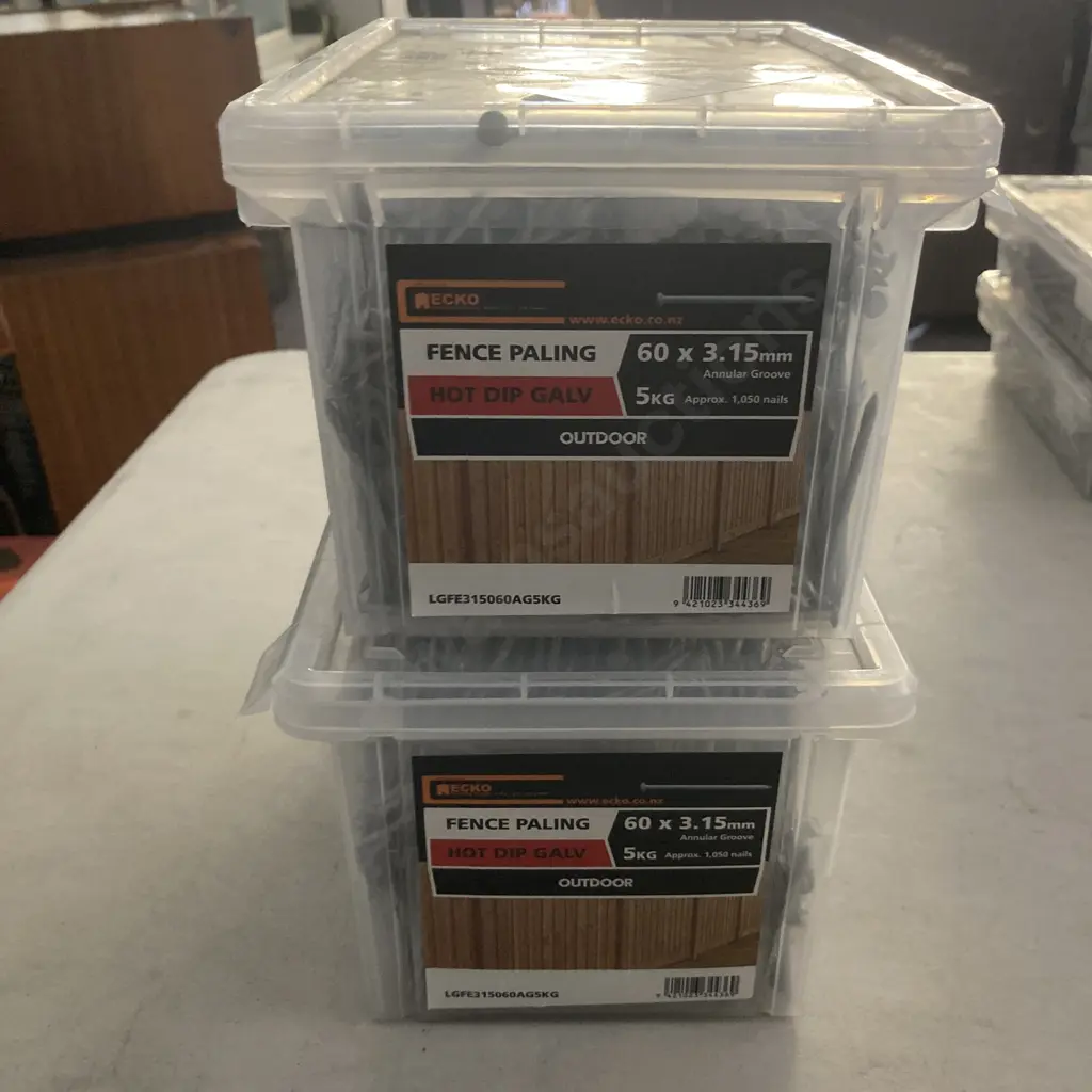 Lot of 2 Ecko Fence paling Hot Dip Galvanised 60x3.15mm 5Kg Image 1++