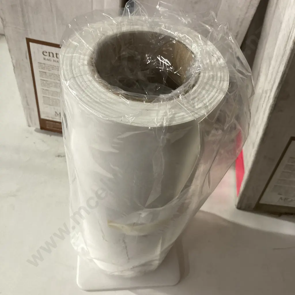 Lot of 4 Boxes Entrada Rag Natural 300 Paper, 13"x40' Double Sided 300Gsm W, Core 3" Image 1++