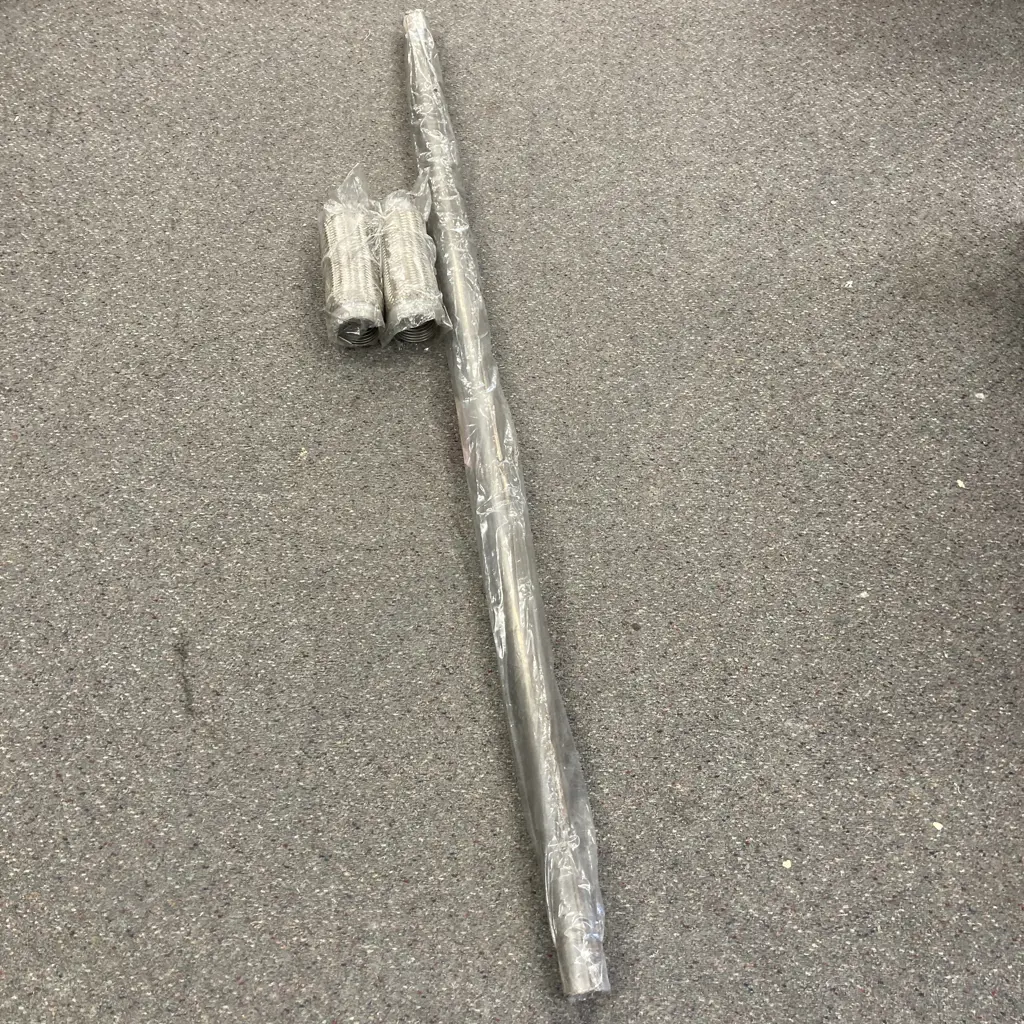 180 x 5cm Steel Pipe & Pair of Exhflex 2.5-10 Mild Steel Exhaust Flexijoints, 2.5"-10" Image 1++