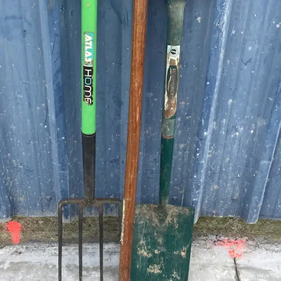 Garden Fork, Spade & Hoe