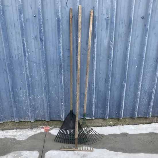 Lot of 3 Rakes