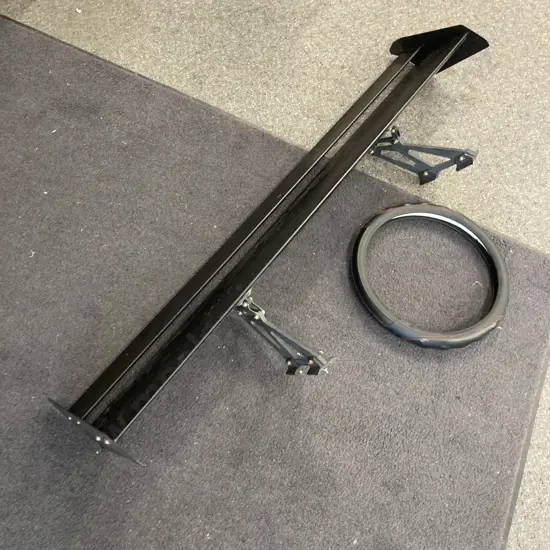 Car Spoiler, L135.5cm, (As Found) and a Steering Wheel Cover