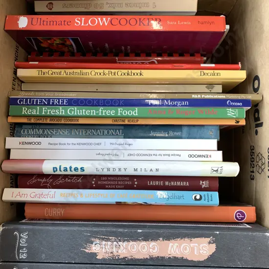 Box of Recipe Books