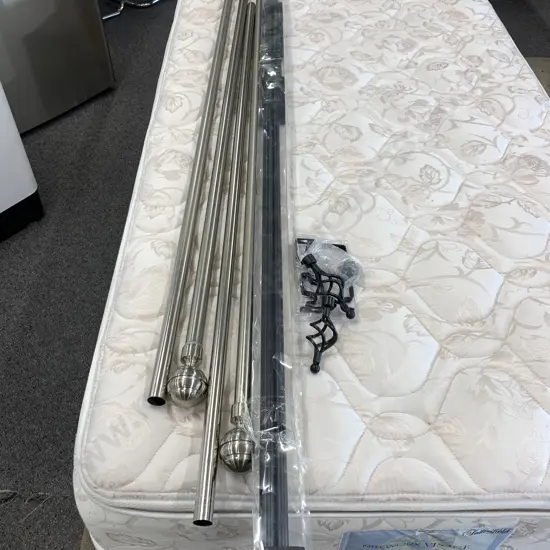 Lot of Curtain Tracks, Chrome, Black, Adjustable