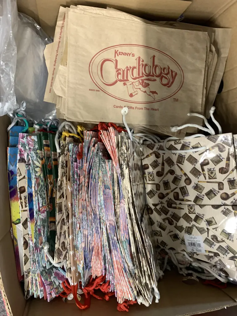 Box Of Assorted Gift Bags, Paper Bags Etc Image 1++