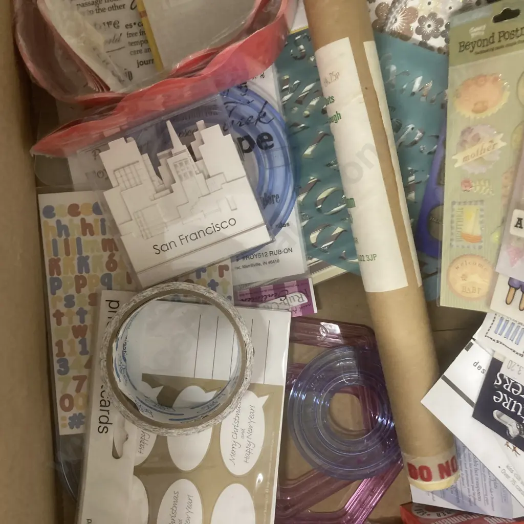 Box Lot Stationery, Scrapbooking Items Etc Image 1++