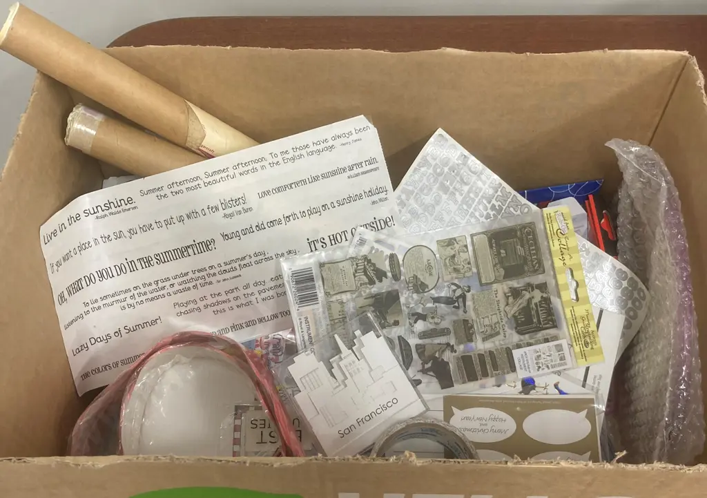 Box Lot Stationery, Scrapbooking Items Etc Image 1++