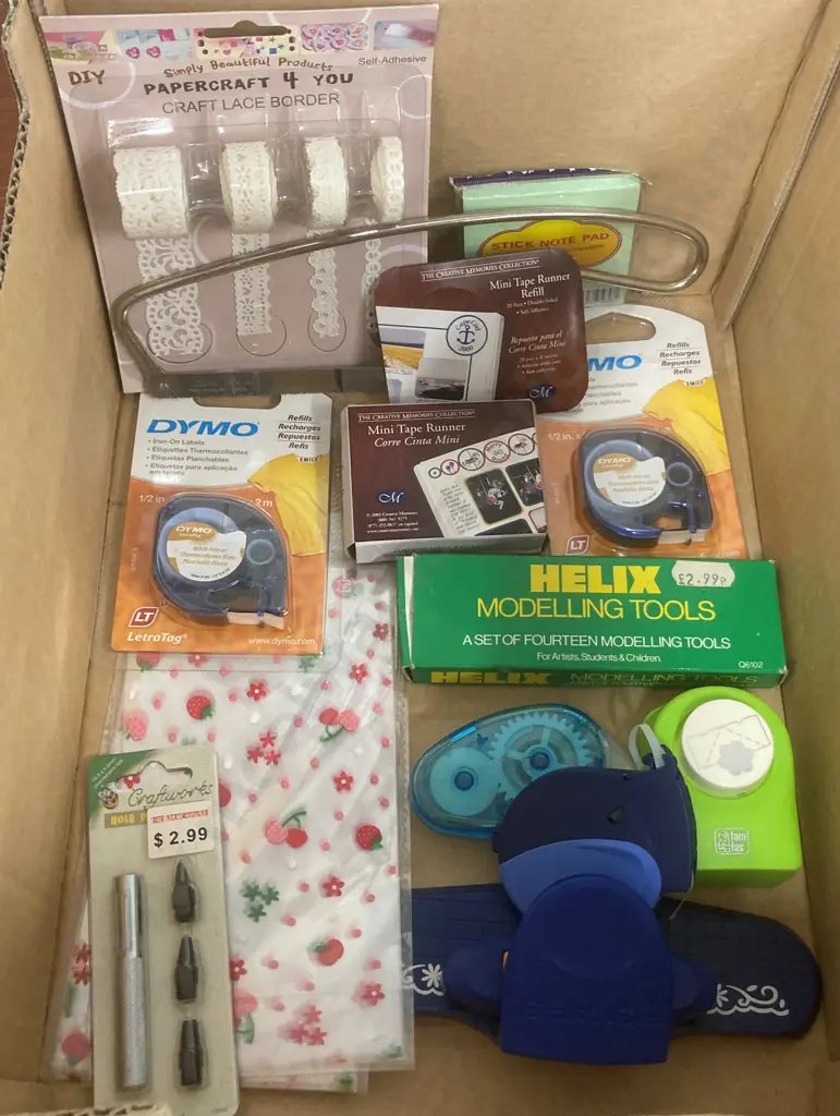 Box Lot Stationery, Modelling Tools, Dymo Labels Etc Image 1++