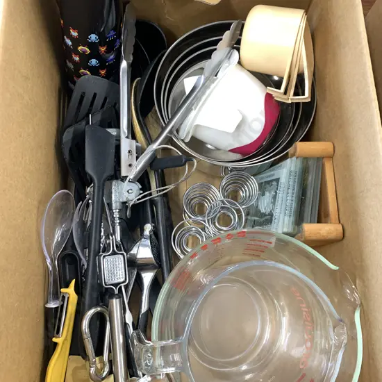 Pyrex Jug, Utensils, Egg Cups, Coasters Etc