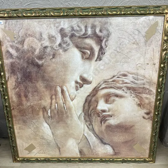 Framed Art Print "To Go Beyond" by Richard Franklin 1999, 109 x 109cm