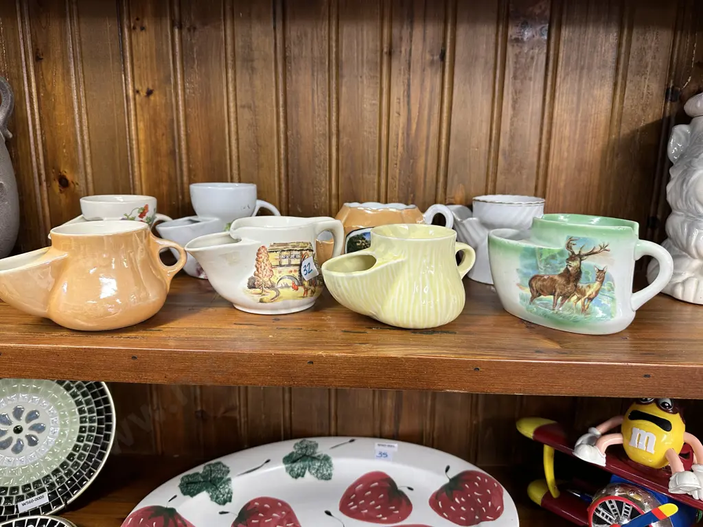Selection of Vintage China Shaving Jugs (As Found Condition) Image 1++