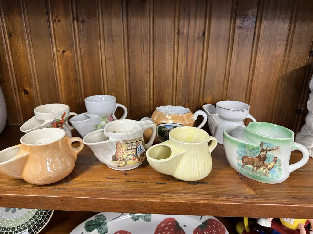 Selection of Vintage China Shaving Jugs (As Found Condition) Image 1++