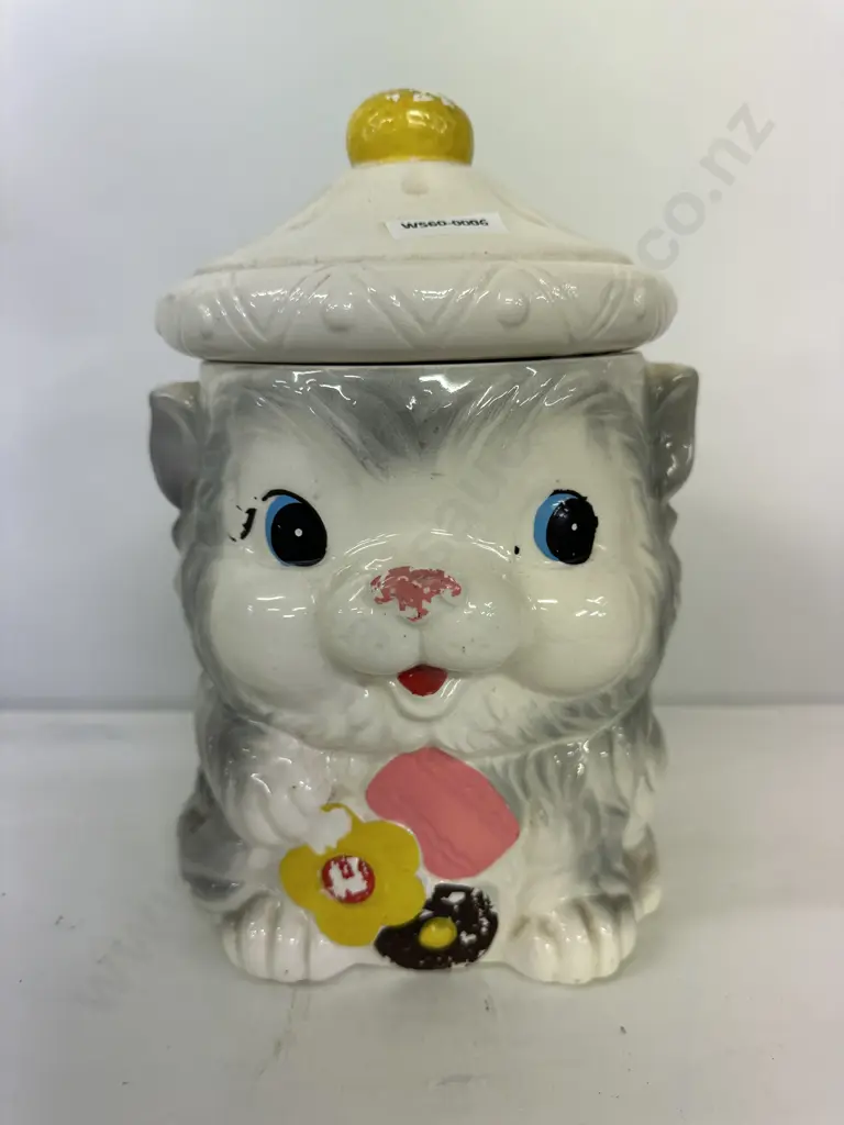 Vintage Japanese Novelty Biscuit Barrel, 27 x 17cm Image 1++