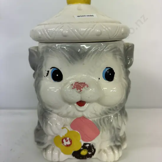 Vintage Japanese Novelty Biscuit Barrel, 27 x 17cm