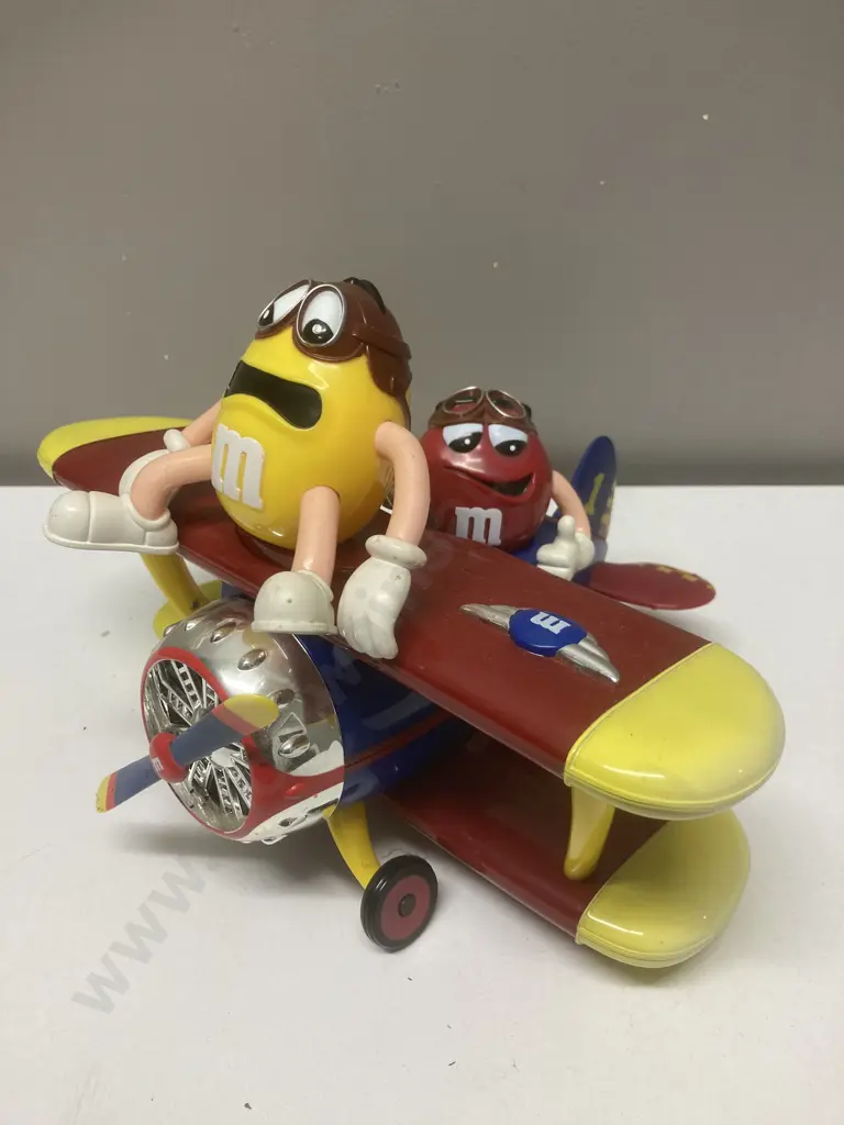 Mars M&M Collectors Edition Barnstorming Rides Toy Airplane Candy Dispenser Image 1++