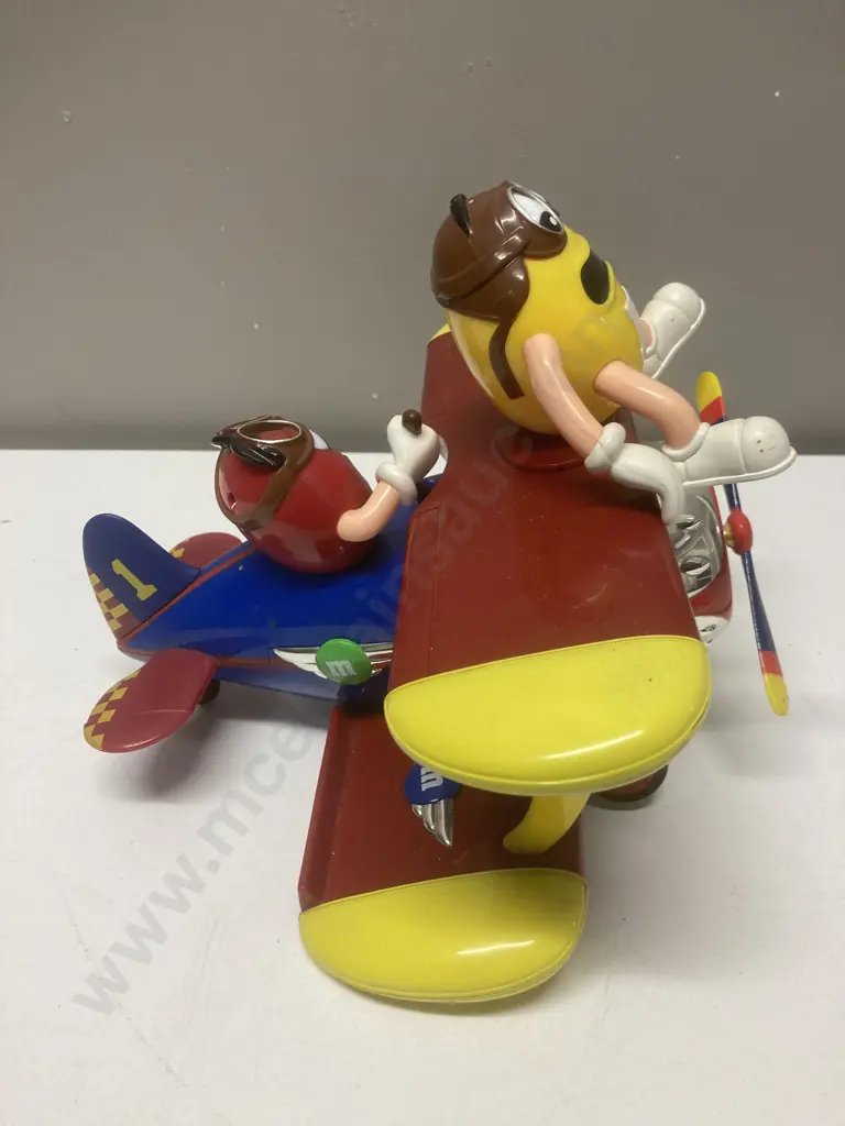 Mars M&M Collectors Edition Barnstorming Rides Toy Airplane Candy Dispenser Image 1++