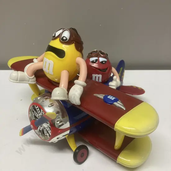 Mars M&M Collectors Edition Barnstorming Rides Toy Airplane Candy Dispenser