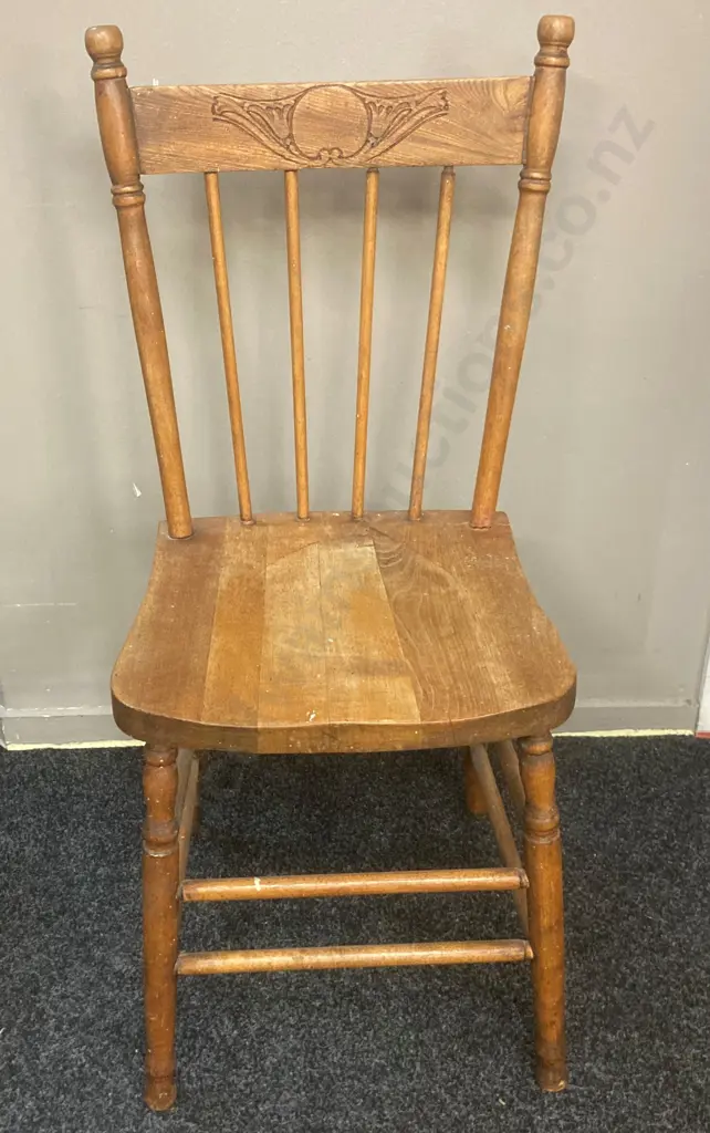 Antique Pressed Back Dining Chair In As Found Condition (Donated As Unable to Sell) Image 1++