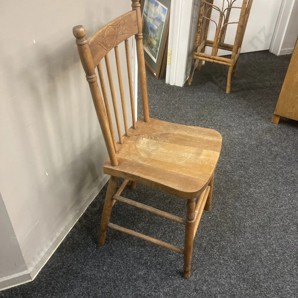 Antique Pressed Back Dining Chair In As Found Condition (Donated As Unable to Sell) Image 1++