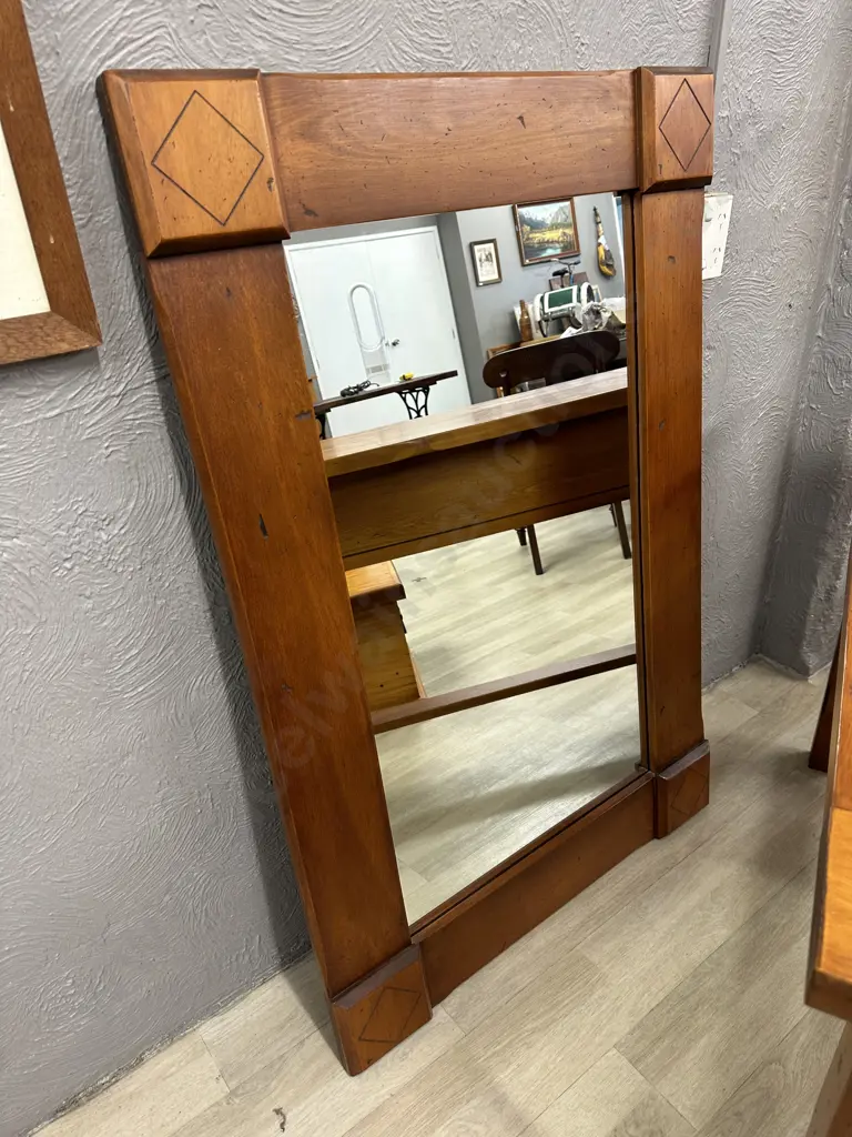 Solid Rimu Framed Wall Mirror, crafted by Willetts Furniture of Oamaru, 121 x 80cm Image 1++