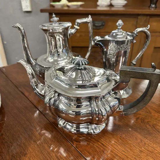 Silverware - Teapot & Two Coffee Pots