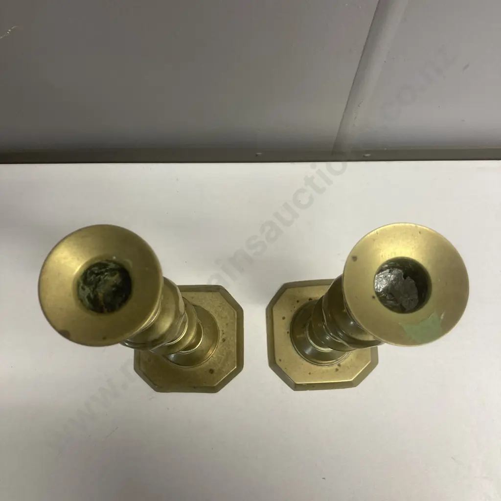 Pair of Brass Candlesticks, H30cm Image 1++