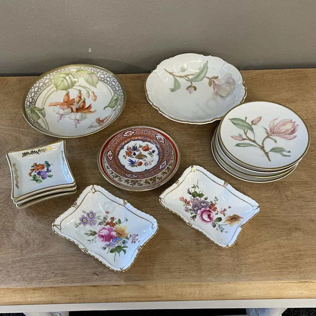 Large Assortment of Vintage Pin Dishes incl Hutschenreuther, Crown Derby etc Image 1++