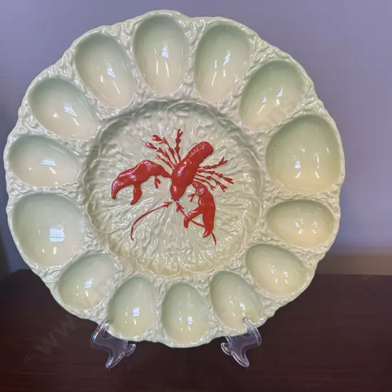 Carltonware Lobster Deviled Egg Or Oyster Serving Plate Dia31cm
