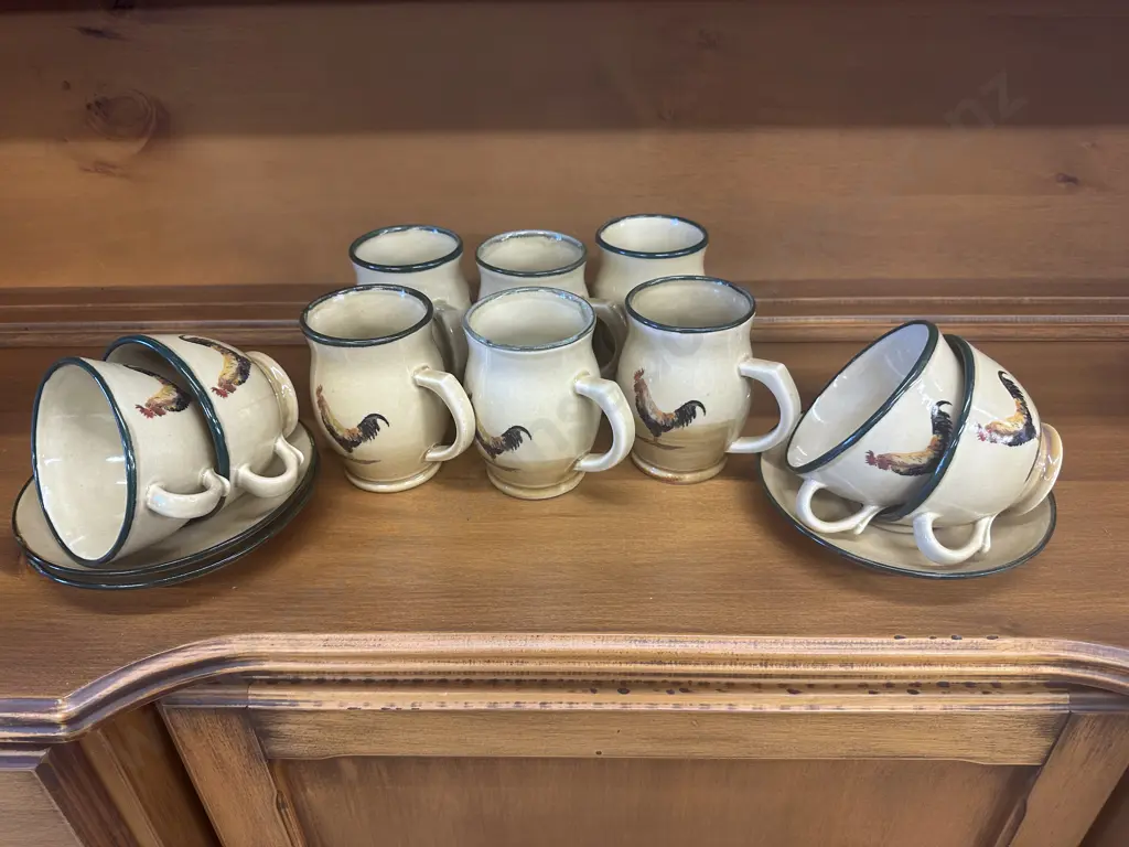 Robert Gordon Studio Australia Coffee Mugs x 6 With 3 x Cups & Saucers Image 1++