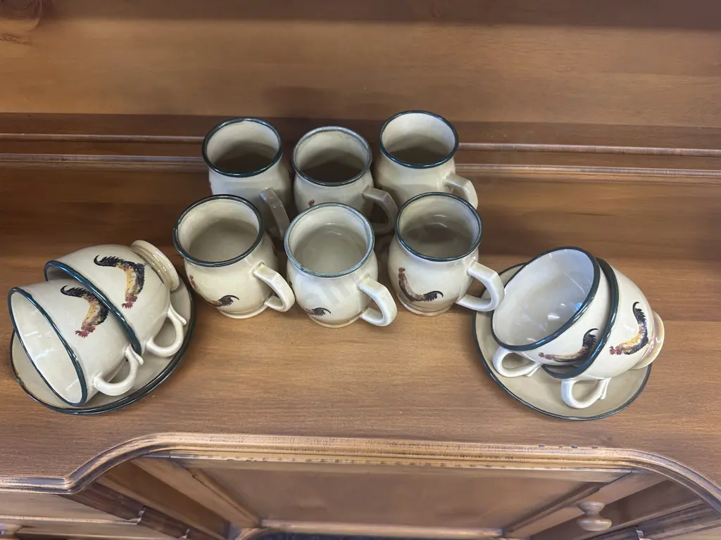 Robert Gordon Studio Australia Coffee Mugs x 6 With 3 x Cups & Saucers Image 1++