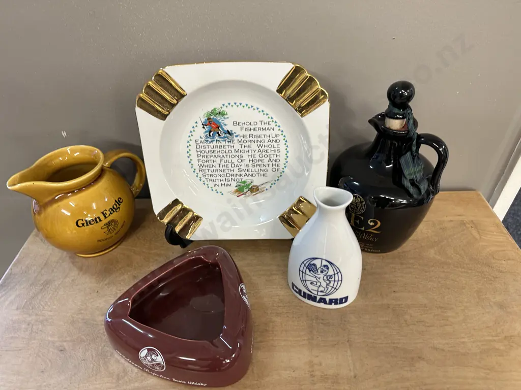 Lot of Ashtrays, Jug, Decanter Etc Image 1++