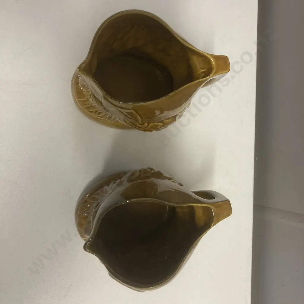 Two Crown Lynn Honey Glazed "The McCallum" Whisky Jugs #2119 Image 1++