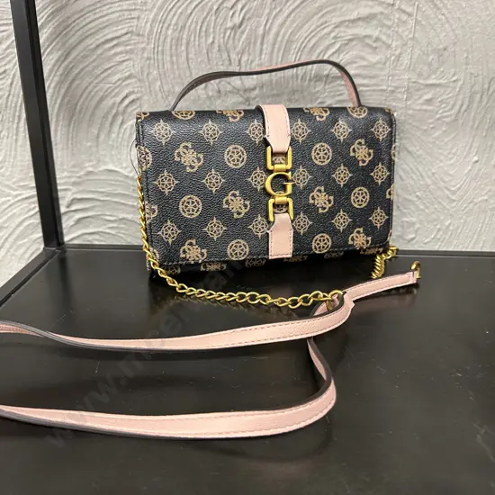 Guess Briana Logo Mini Crossbody Bag - PA848979 Mocha Logo