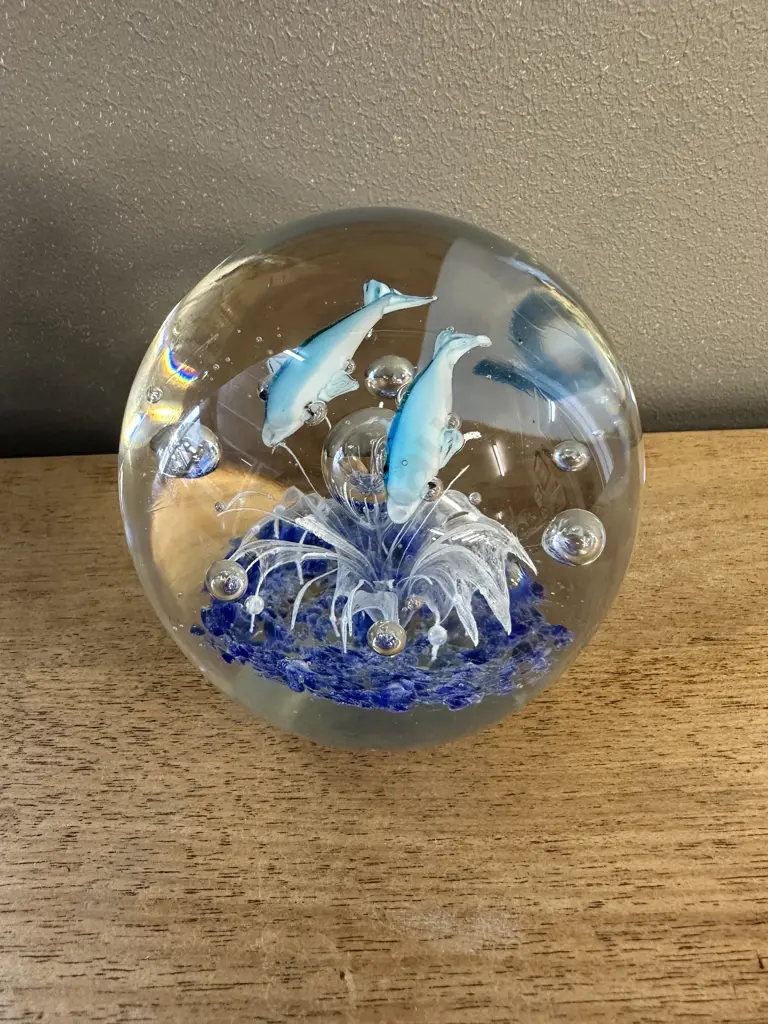 Fish Glass Paper Weight H9cm Image 1++