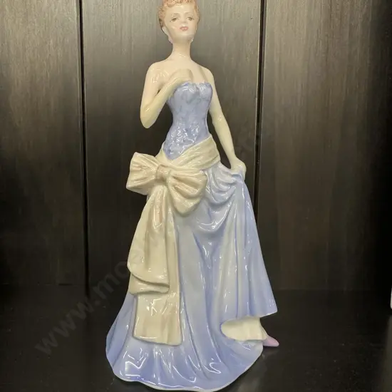 Coalport Figurine 'Lady With Bow' H21cm
