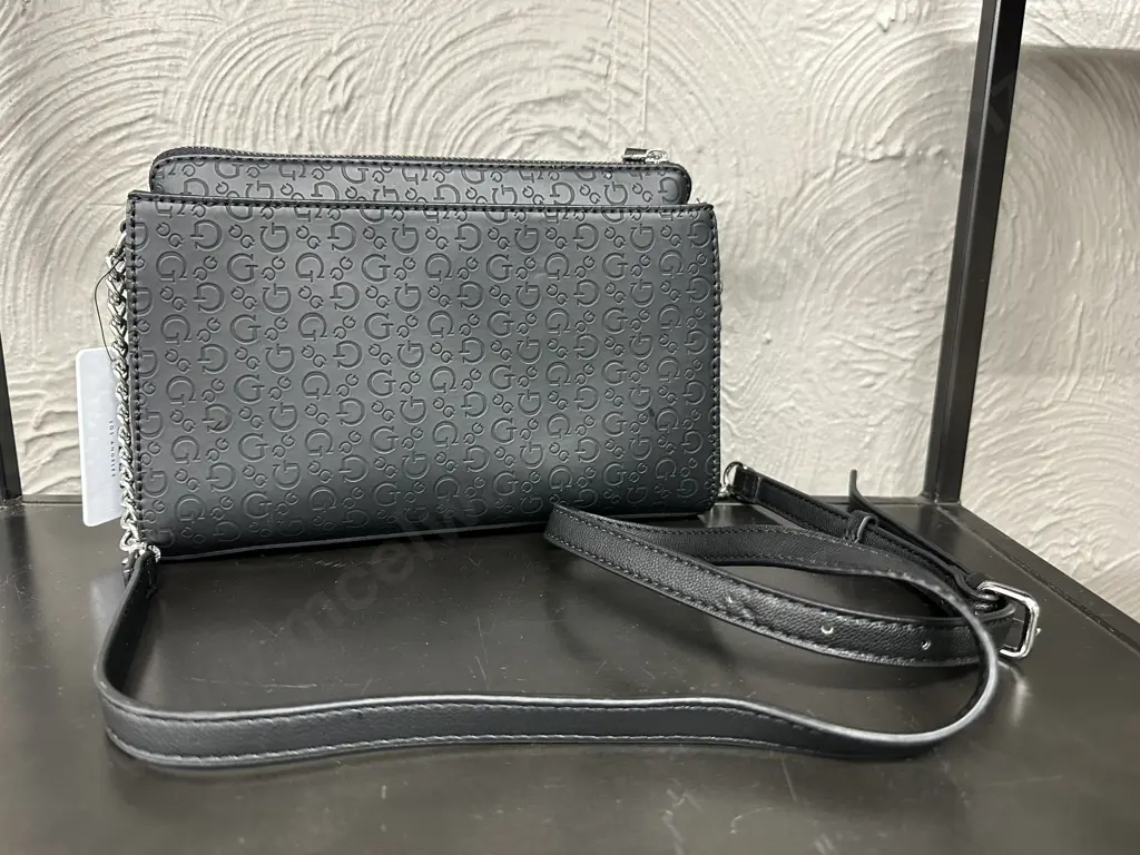 Guess Harris Crossbody Top Zip Handbag - SE802214, Black Image 1++
