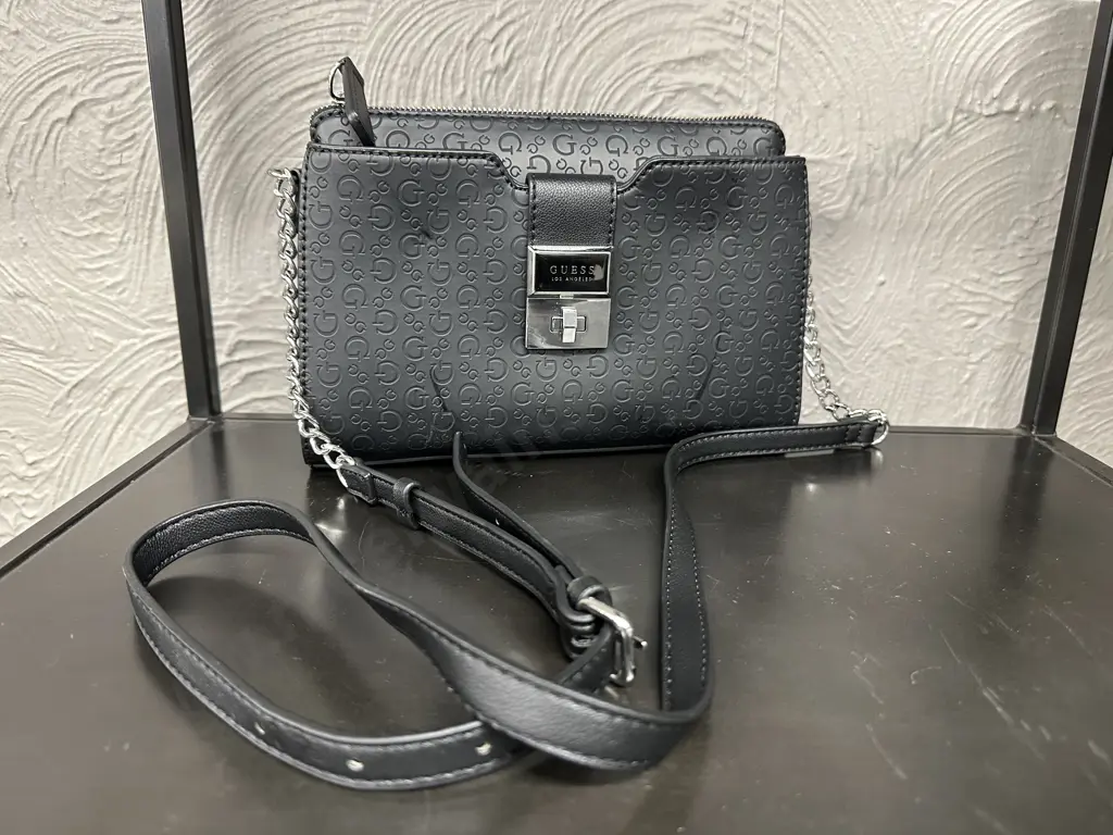 Guess Harris Crossbody Top Zip Handbag - SE802214, Black Image 1++